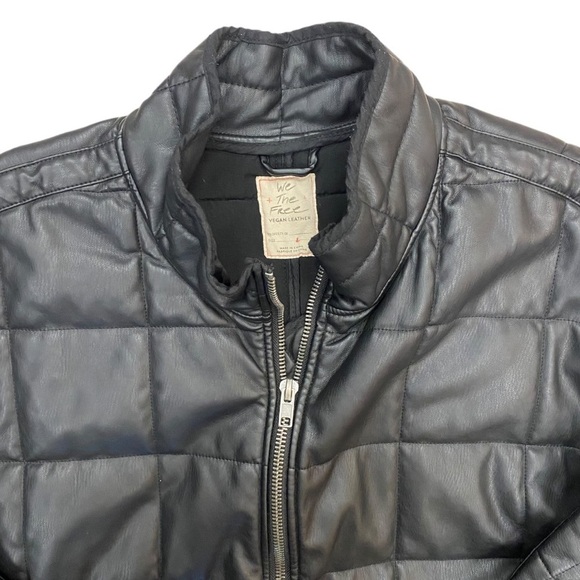 Free People Dolman Quilted Vegan Jacket in Black Size Large - Picture 5 of 12
